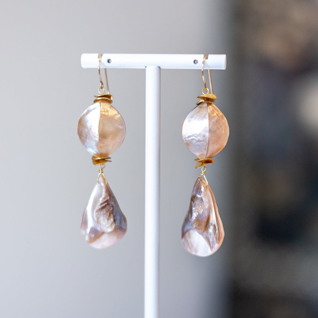 Mother of Pearl Brilliance Drop Earrings