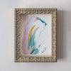 "Joyful Connections" Original Art in Custom Sage and Gold Shadowbox Frame