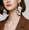 Flor Earrings White Long