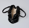 Candy Leather Handbag with Pearls