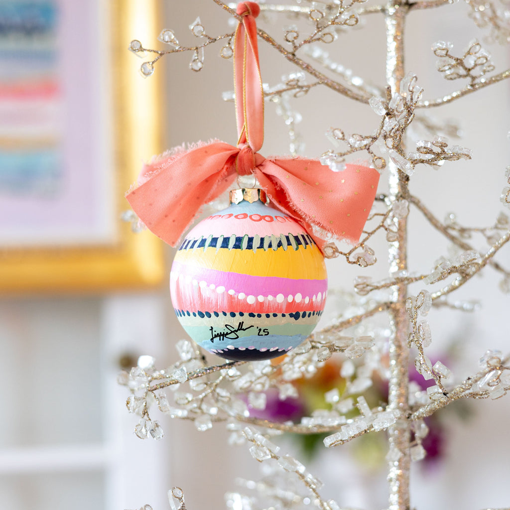 Silver Linings Globe Ornament Large - 5