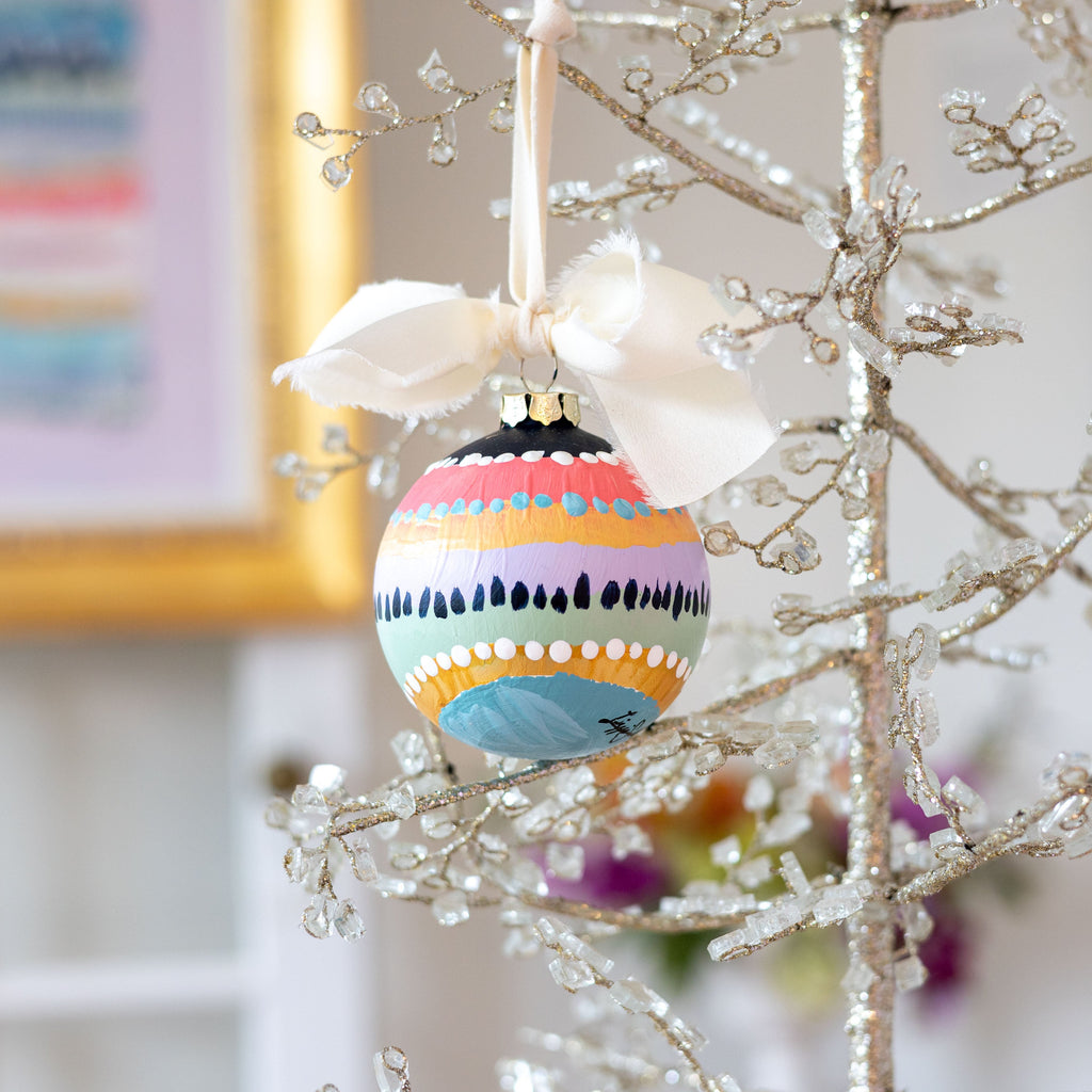 Silver Linings Globe Ornament Large - 4