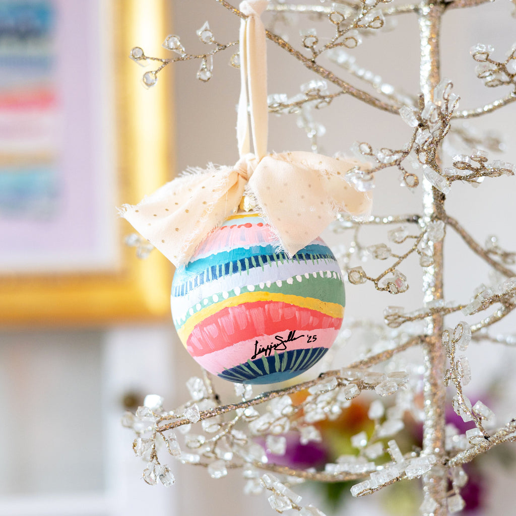 Silver Linings Globe Ornament Large - 1