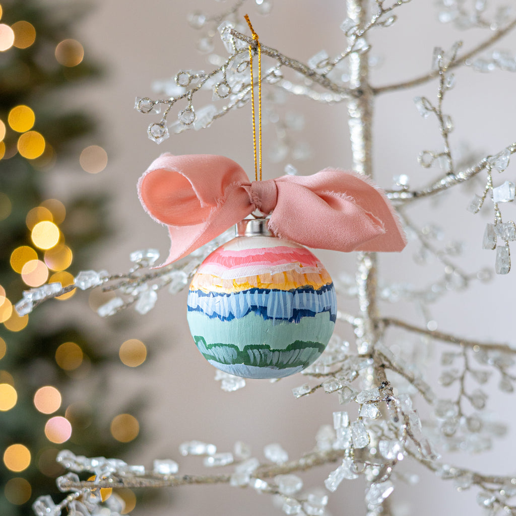 Silver Linings Globe Ornament Small - 3