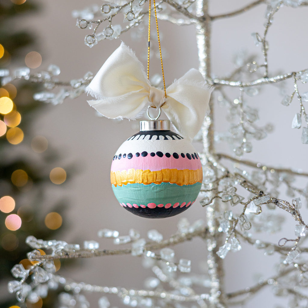 Silver Linings Globe Ornament Small - 1