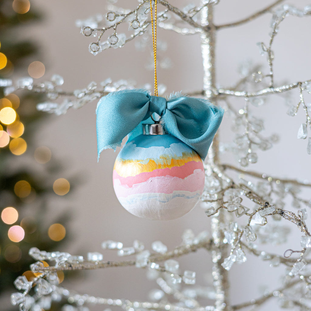 Silver Linings Globe Ornament Small - 6