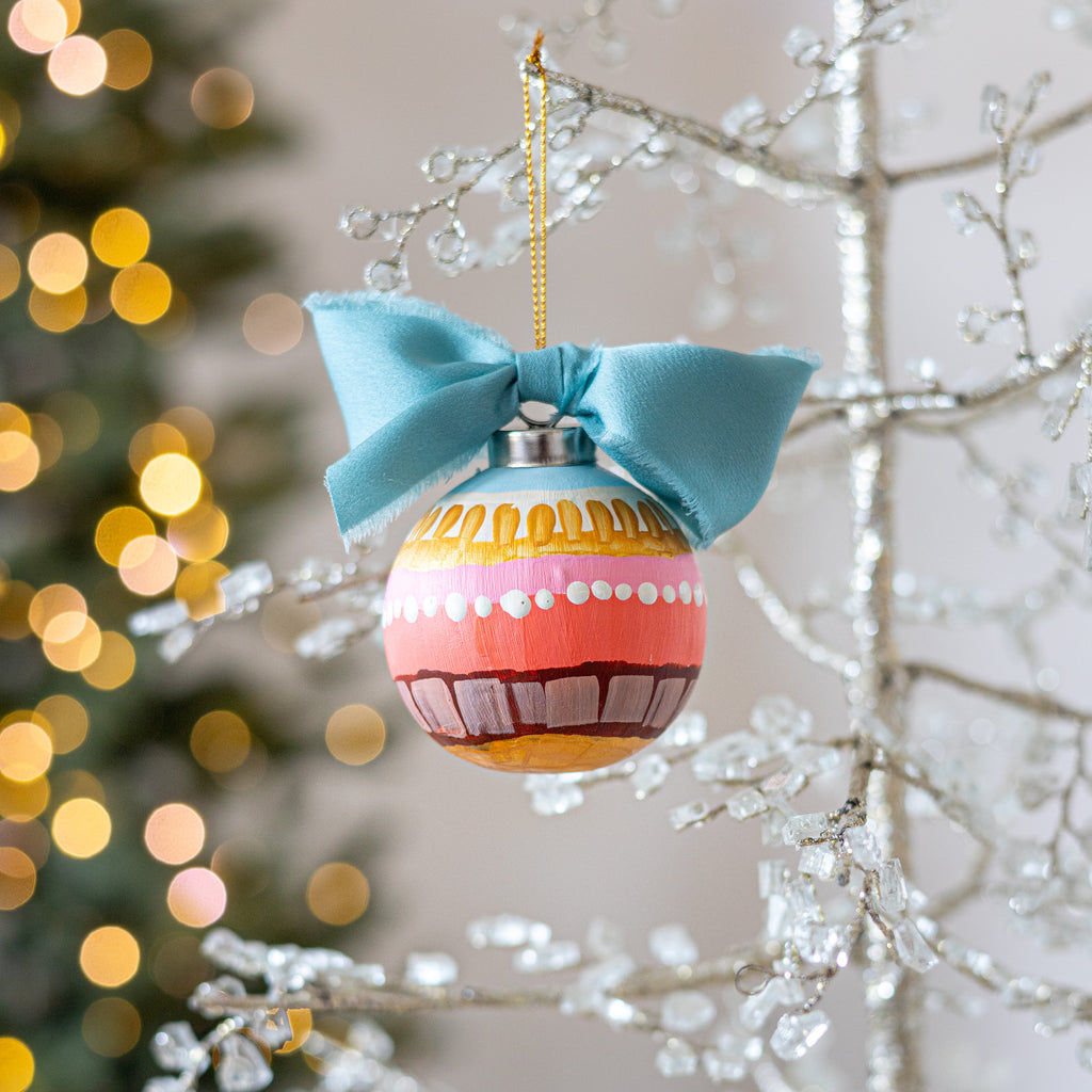 Silver Linings Globe Ornament Small - 5