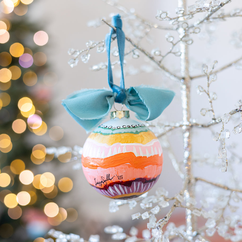 Silver Linings Globe Ornament Large - 12