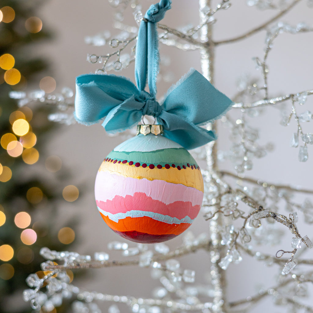 Silver Linings Globe Ornament Large - 9