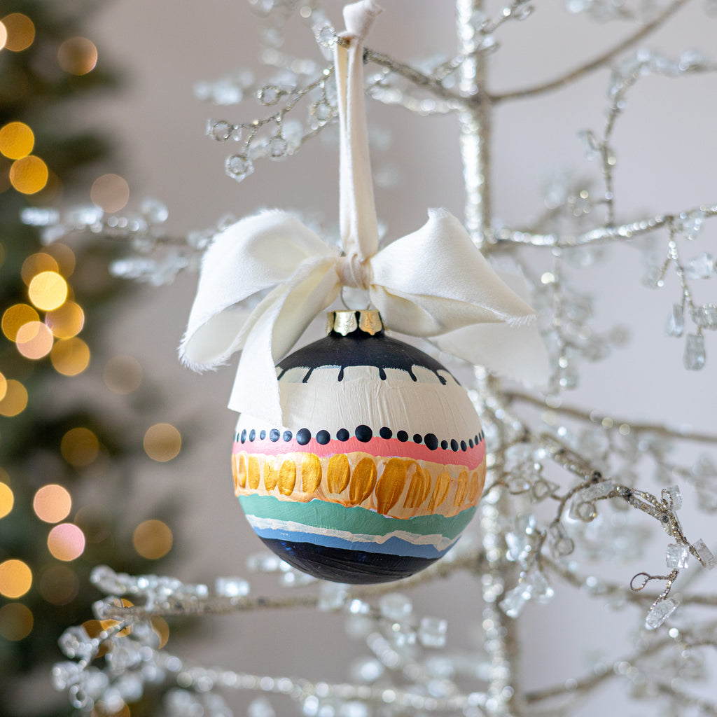 Silver Linings Globe Ornament Large - 8