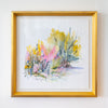 "Sunrise Walk" 14x14 Watercolor Custom Framed