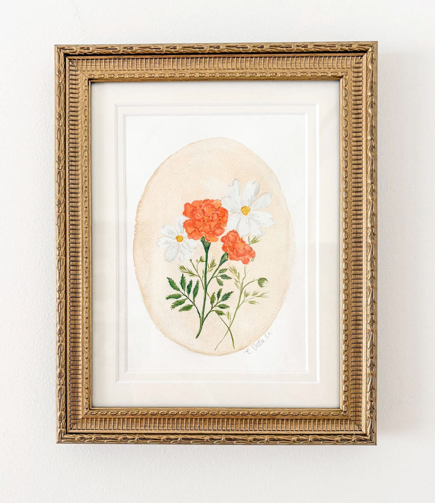 October Blooms: Cosmos & Marigolds