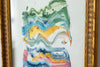 "Joyful Connection" Gestural Study in Vintage Gold Frame 9.75”x11.75"