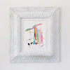 "Rebel Rose,” Original Painting in Painted Chunky Vintage Frame