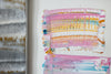 "Joyful Connections" Original Art in Custom Silver Wave Frame