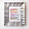 "Joyful Connections" Original Art in Custom Silver Wave Frame