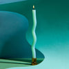 Wiggle Candles - Mint (2 Pack) - 11" Vibrant Taper Candles