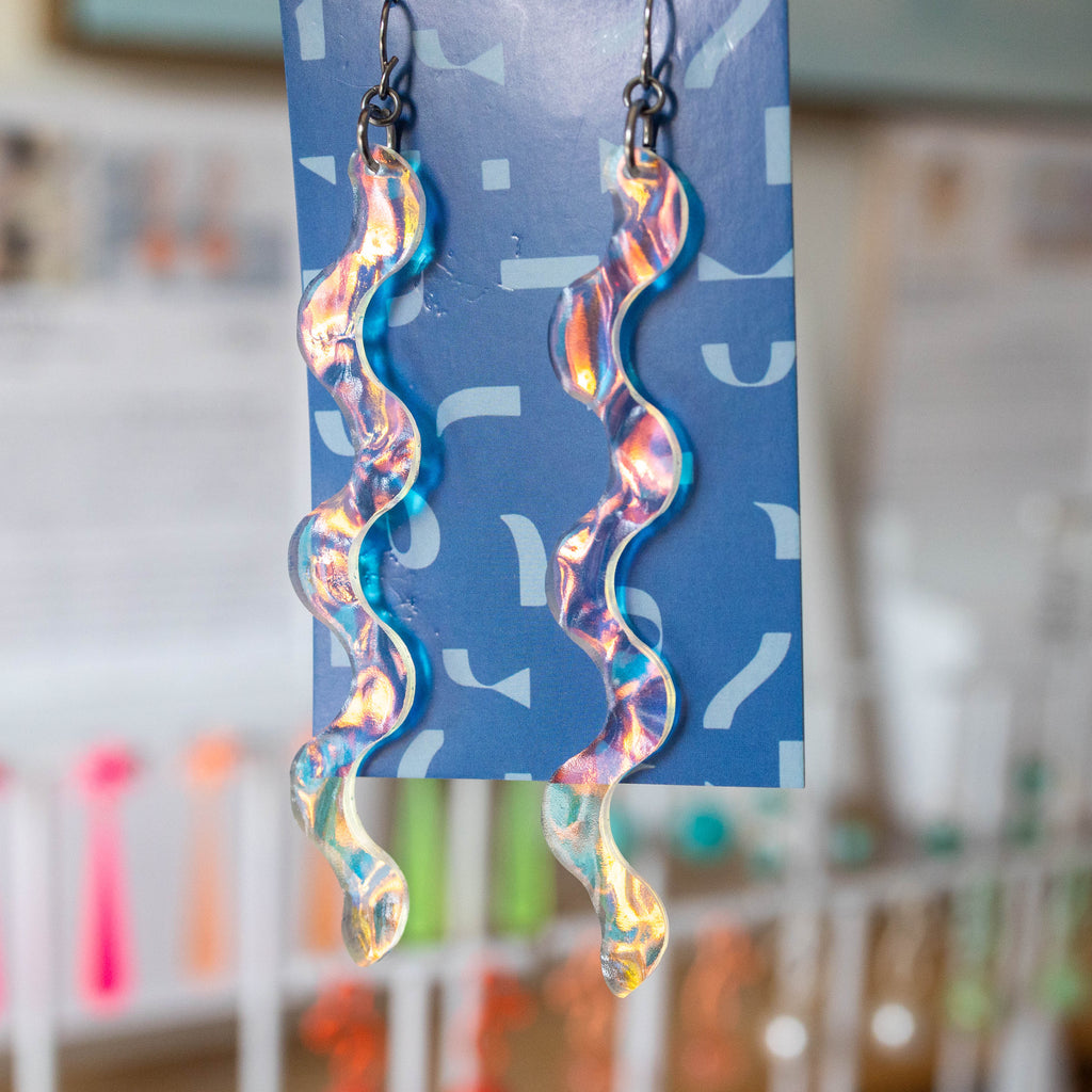 Long Squiggle Earring