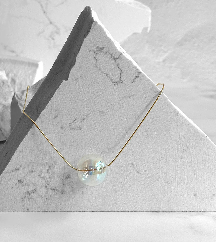 Lina Necklace- Gold Iridescent