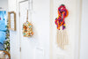 Loop-de-loop Chain Fiber Art Macrame Wall Art, 7.5"x21"