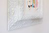 "Rebel Rose,” Original Painting in Painted Chunky Vintage Frame