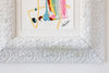 "Rebel Rose,” Original Painting in Painted Chunky Vintage Frame