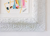 "Rebel Rose,” Original Painting in Painted Chunky Vintage Frame