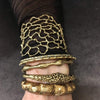 Large Sea Flora Bronze Cuff - One of a Kind